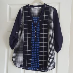 Summer Top - Blue Weatherveined Top